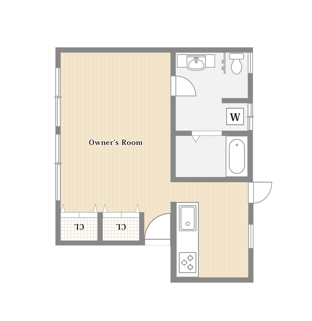 専有部分の拡大間取り